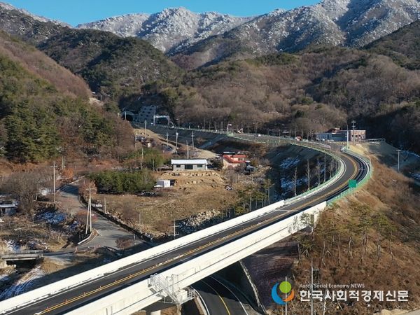 영주시, 국가지원지방도 28호선 단산~부석사간 도로건설공사 마구령터널 임시개통