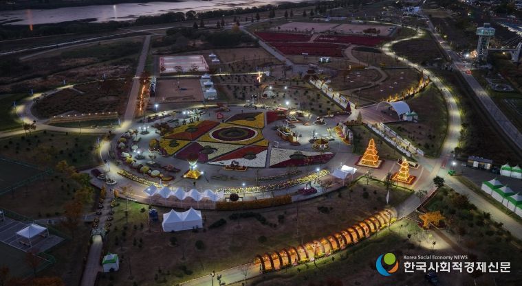 2025 양산국화축제 낮, 야간 드론촬영