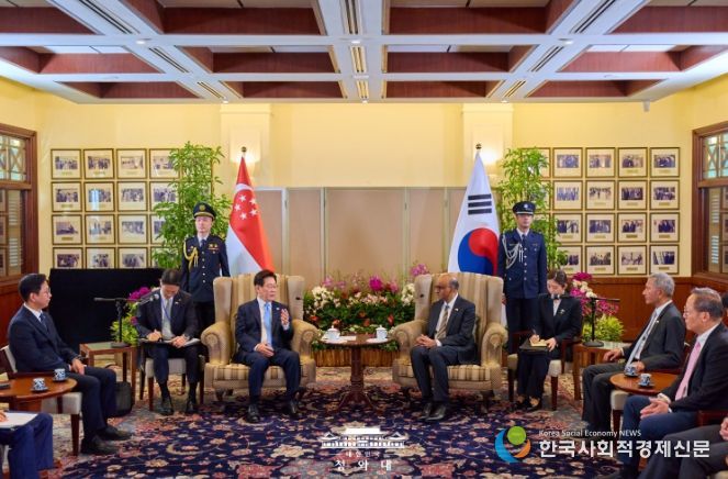 '타르만' 싱가포르 대통령 면담(청와대)