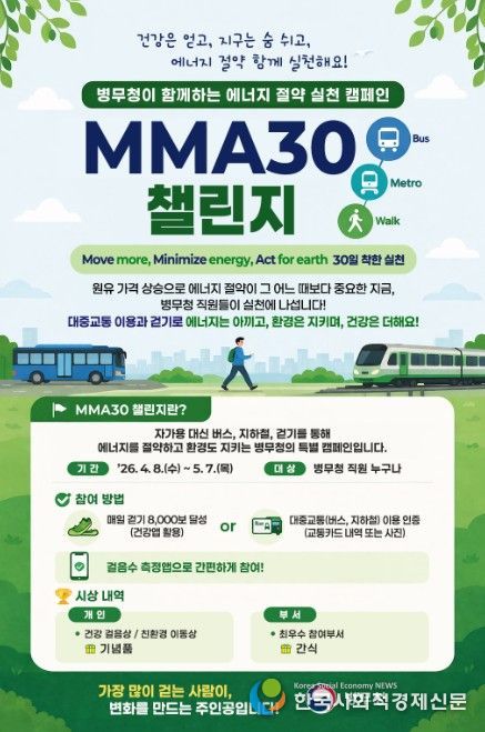 'MMA30 챌린지' 캠페인 포스터